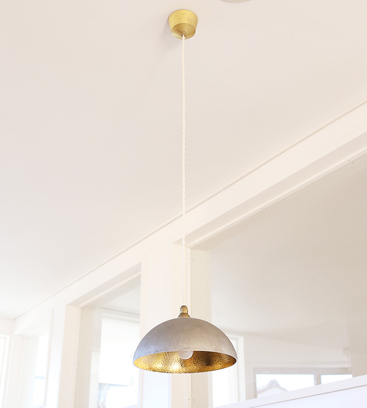 FUTAGAMI（フタガミ） ペンダントランプ 半球 鍛金 銀ムラ ペンダント