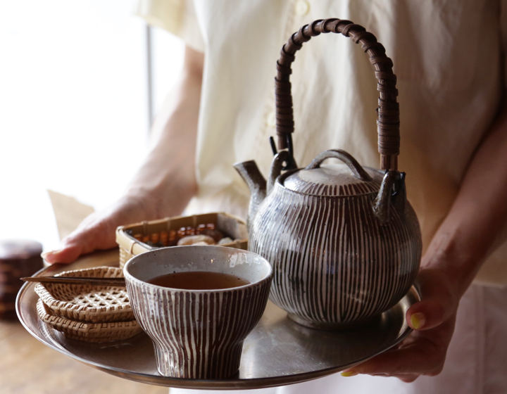 BARBAR サビ十草 土瓶 マルヒロ 馬場商店 急須 お茶 波佐見焼 日本製