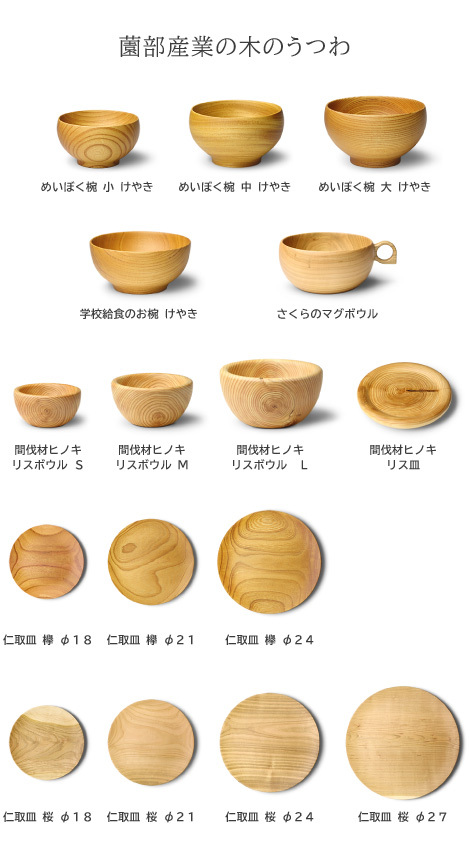 薗部産業 間伐材ヒノキ リスボウル S 小鉢 檜 木製 国産 日本製 SONOBE