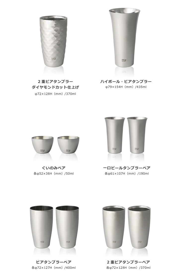 直送商品直送商品磨き屋シンジケート ビアタンブラーペア 400ml