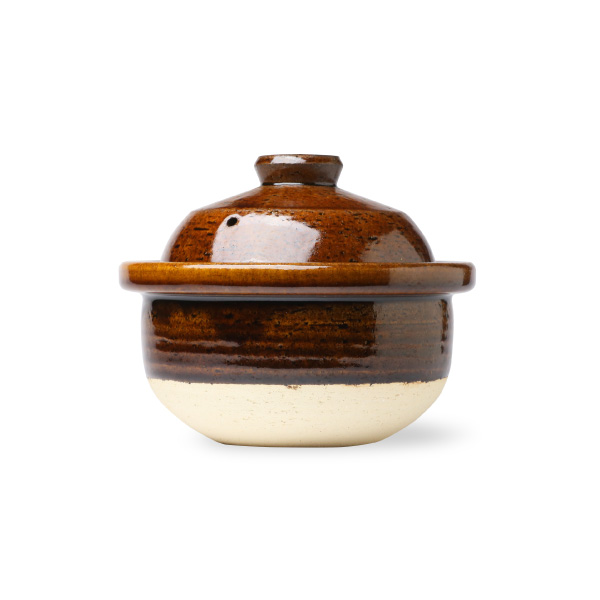 松庄 庄左ヱ門窯 飯炊釜 一合 抹茶色/飴色/生成色 土鍋 ご飯 信楽焼 1