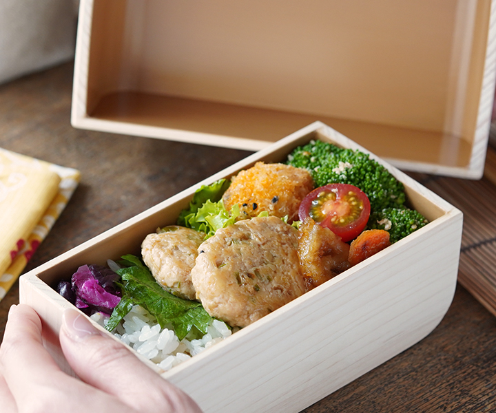 NOKO カブセル弁当箱 水白塗（小） 大河内家具工房 漆塗り 木曽漆器