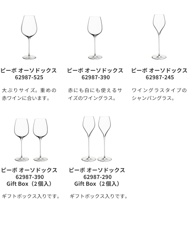 木村硝子店 ピーボ オーソドックス 62987-245 Gift Box（2個入） ワイングラス ワイン 木村硝子 : kmr-051 : がらんどう  手仕事品と贈り物 - 通販 - Yahoo!ショッピング