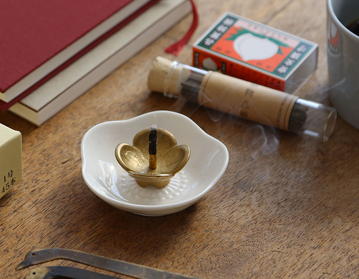 能作 和ろうそく なのはな燭台 高澤ろうそく 真鍮製 菜の花 ろうそく