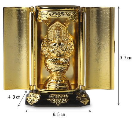 仏像 千手観音菩薩 厨子 9.7cm
