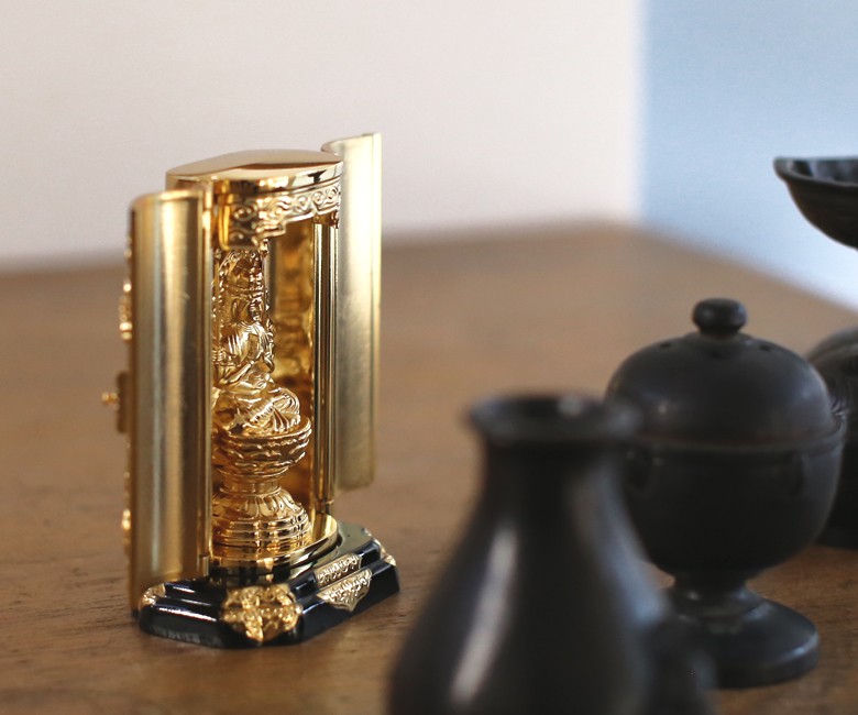 仏像 千手観音菩薩 厨子 9.7cm