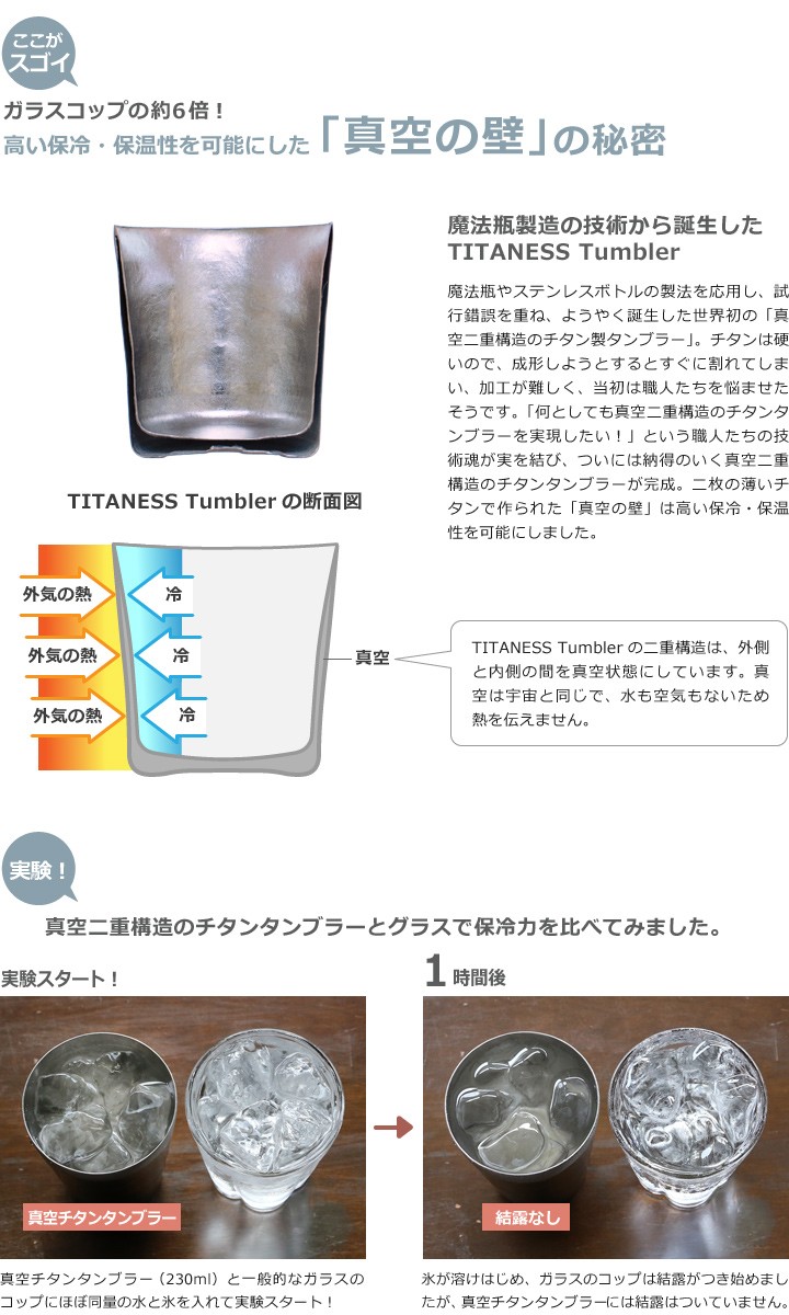 真空二重タンブラーの秘密