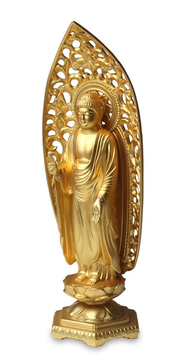 仏像　釈迦如来　金