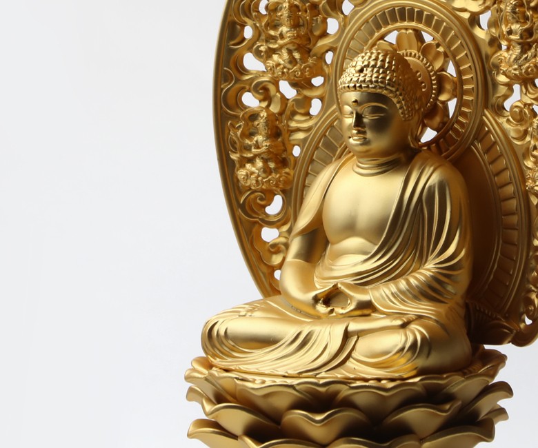 仏像 釈迦如来座像 18cm