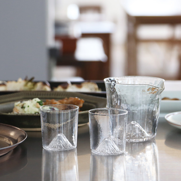 田島硝子（TAJIMA GLASS） 富士山冷酒セット 江戸硝子 冷酒グラス