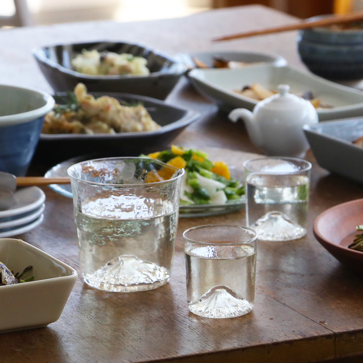 田島硝子（TAJIMA GLASS） 富士山冷酒セット 江戸硝子 冷酒グラス