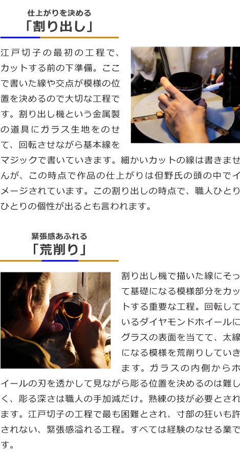 江戸切子 瀧澤利夫 天開 亀甲 蜘蛛の巣 菊繋ぎ 笹っ葉 ぐい呑み 江戸切子 PS04ペア天開ぐい呑み・華2色セット | 江戸切子.jp
