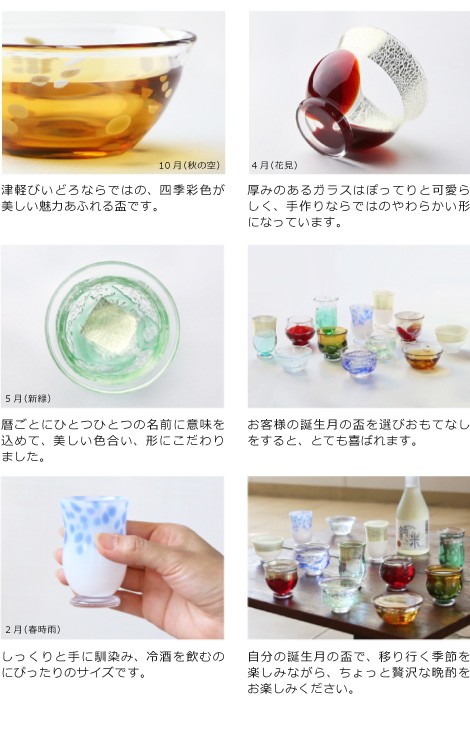 盃12ケ月コレクション 商品詳細