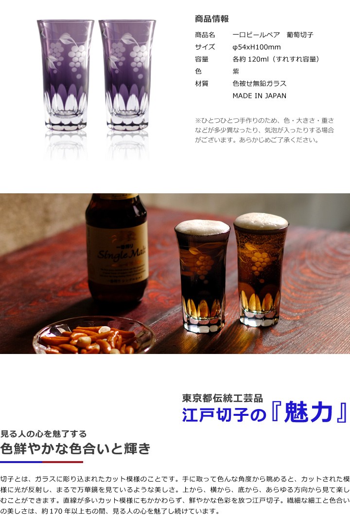 田島硝子一口ビールの商品情報