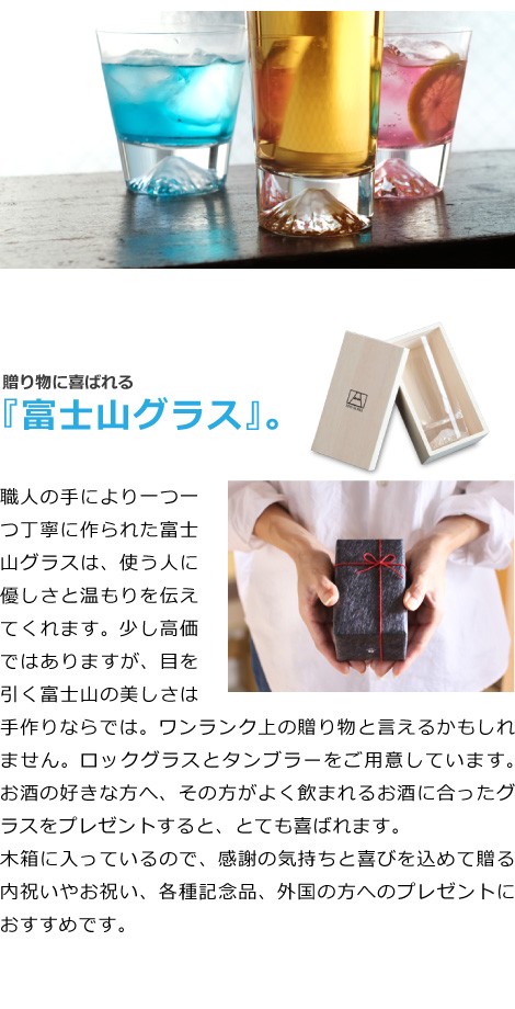 ギフト 富士山グラス