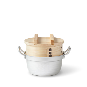 山一 ミニ和せいろ 18 一段鍋セット ひのき 1合 鍋付き 国産 蒸籠