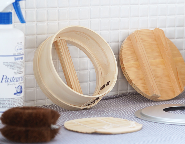 山一 ミニ和せいろ 15 二段鍋セット ひのき 1合 鍋付き 国産 蒸籠