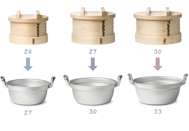 山一 和せいろ用蓋 27 （特級和せいろ24用） 天然木 蓋 国産 蒸籠 日本