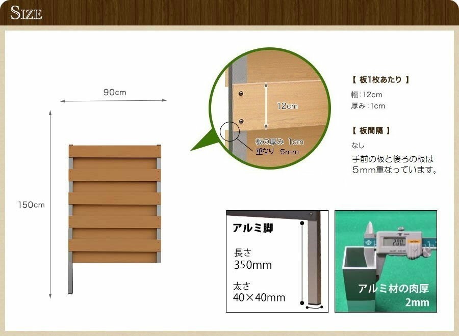 コーナー用パネル3点セット (スクラッチ/フルブラインド/高さ150cm 幅