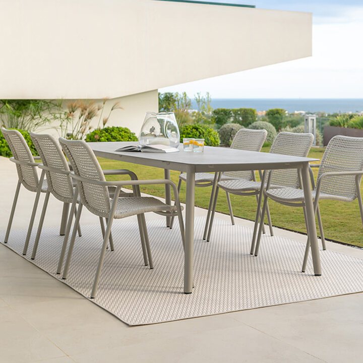 タカショー テーブル 机 屋外 家具 ファニチャー ラタン 高級感