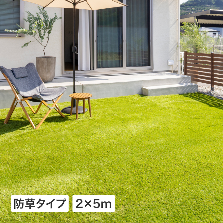 タカショー ロール リアル 人工芝 2m×5m 防草タイプ 芝丈30mm 芝生 