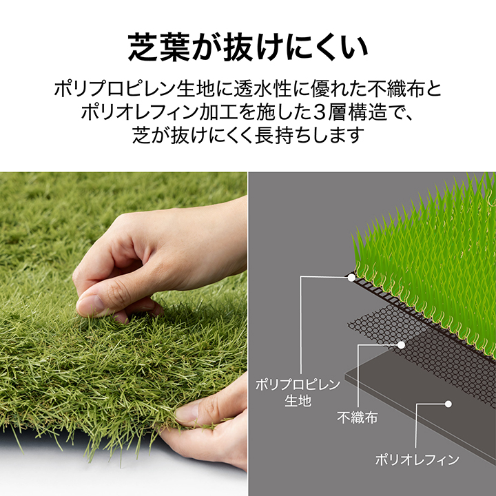 タカショー 爆買 ロール リアル 人工芝 3m×10m 防草 透水 温度抑制