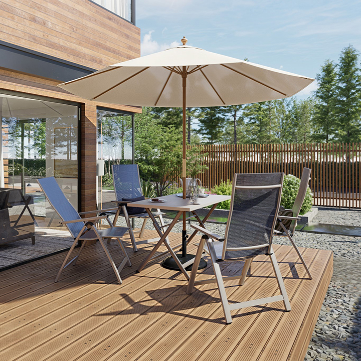タカショー テーブル イス セット 机 チェア 屋外 折りたたみ ガーデン