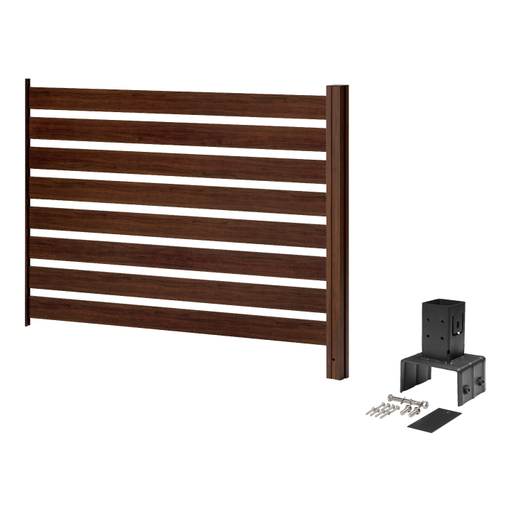 KS1　美WOODボーダーフェンス　追加セット 12cmブロック　ミルキーウッド タカショー 境界 DIY 福袋 / 美WOODシンプルボーダーフェンス 追加