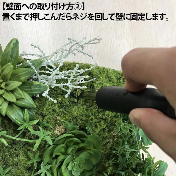 タカショー 人工観葉植物 壁面緑化 造花 業務用 施設 オフィス 店舗 装飾 フェイク / 壁面アレンジ 45×45cm フレームなし Fカラジューム /小型の画像