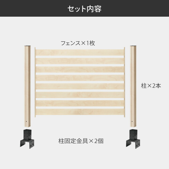 タカショー 境界 DIY / 美WOODシンプルボーダーフェンス 基本セット 10cmブロック用 ナチュラルウッド ブラウンウッド ミルキーウッド /中型の画像