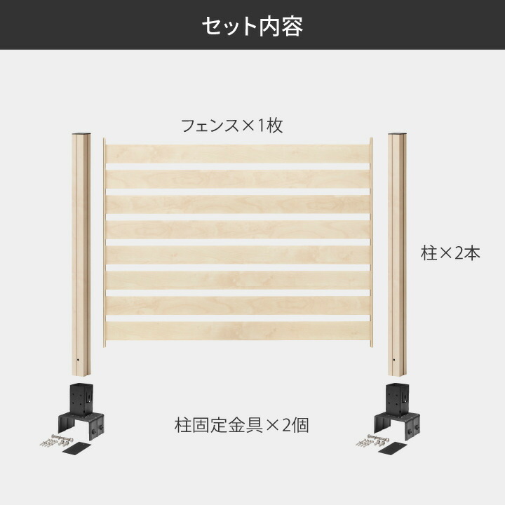 タカショー 境界 DIY / 美WOODシンプルボーダーフェンス 基本セット 12cmブロック用 ナチュラルウッド ブラウンウッド ミルキーウッド /中型の画像