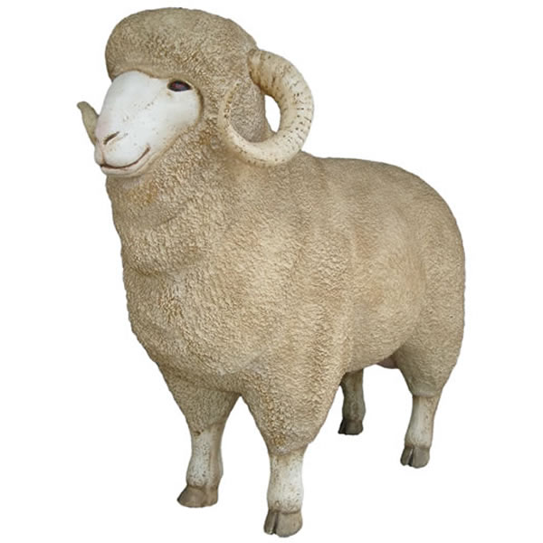 親ひつじの優しい瞳 羊 リアル オブジェ 置物 ヒツジ かわいい
