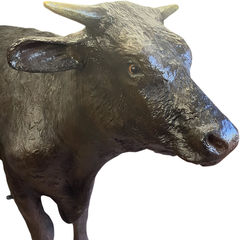 原寸大の黒毛和牛 オブジェ 動物 牛 黒毛 和牛 置物 大型 店舗