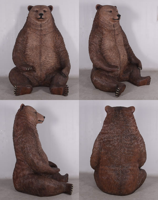 巨大 グリズリー 大型 アニマル 大きい FRP 目立つ オブジェ 椅子 イス
