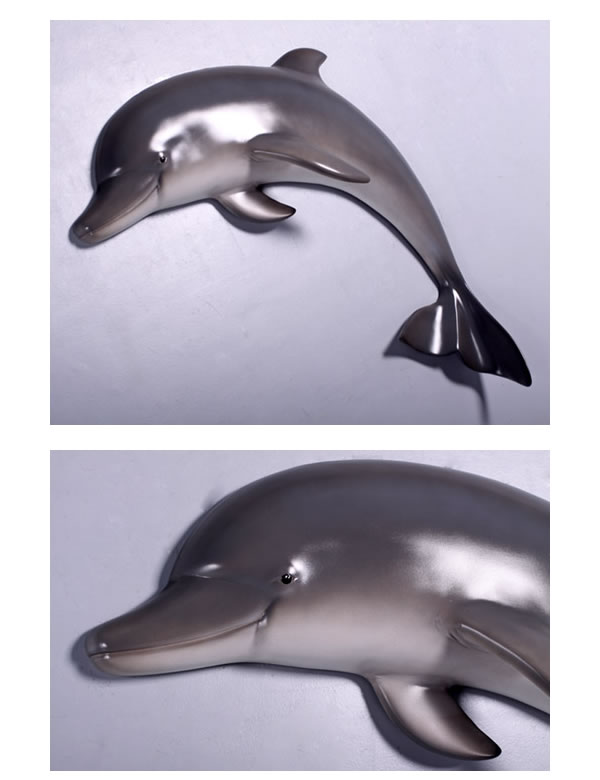イルカ 壁掛け用 リアル 可愛い 立体 3D 壁飾り 海洋生物 海の