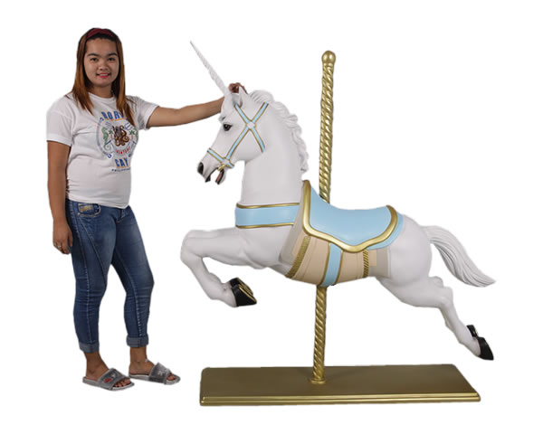 ユニコーン のメリーゴーランド 回転木馬 ポニー 馬 かわいい 大きい