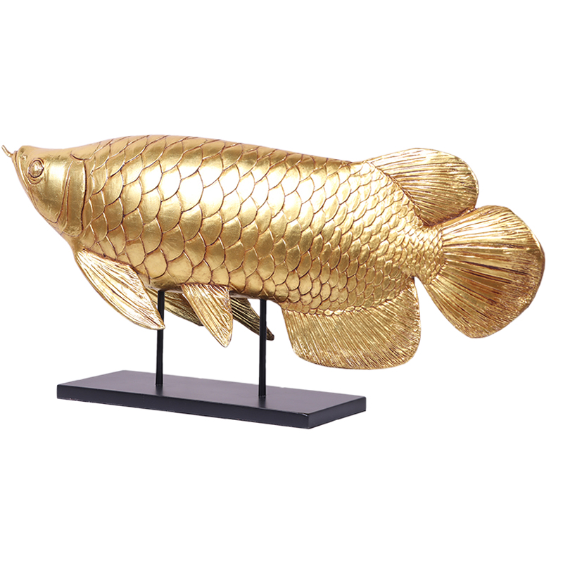 アロワナ ゴールド リアル 海洋生物 金色 熱帯魚 FRP アニマル