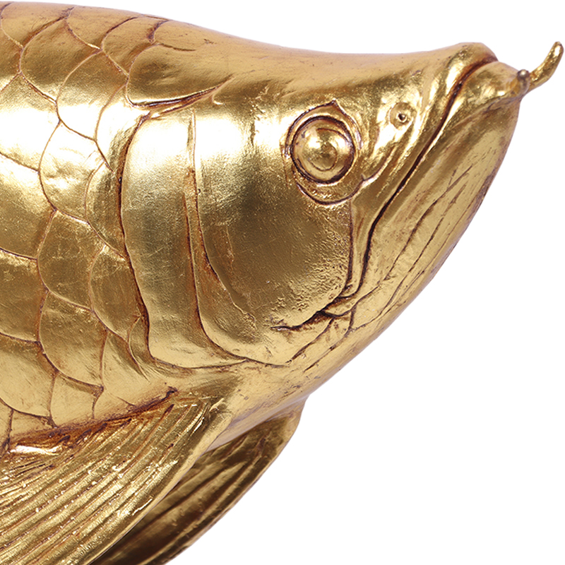 アロワナ ゴールド リアル 海洋生物 金色 熱帯魚 FRP アニマル
