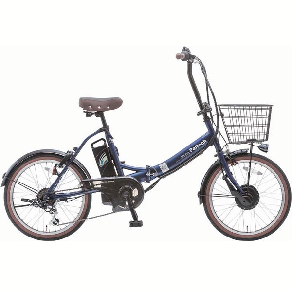 PELTECH 折りたたみ電動アシスト自転車 TDN-206L 12AH PELTECH折り畳み電動アシスト自転車 20インチ 外装6段変速 12.0Ah