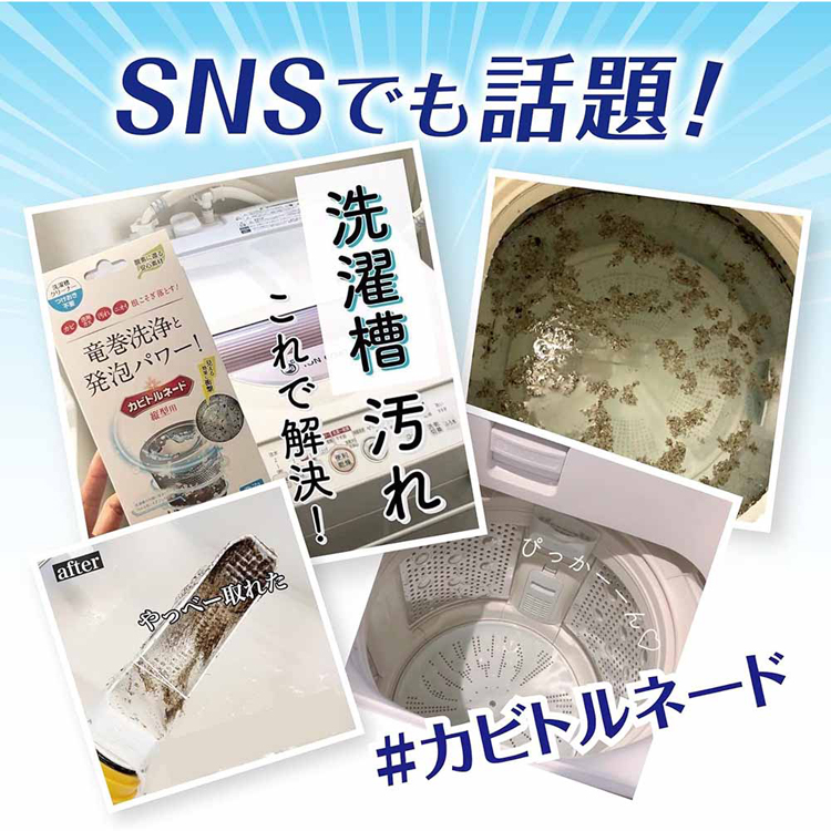 洗濯機カビ汚れ柔軟剤洗浄洗濯槽クリーナー消臭掃除粉末A剤液体B剤カビトルネードNeo洗濯槽クリーナーLIBERTA 