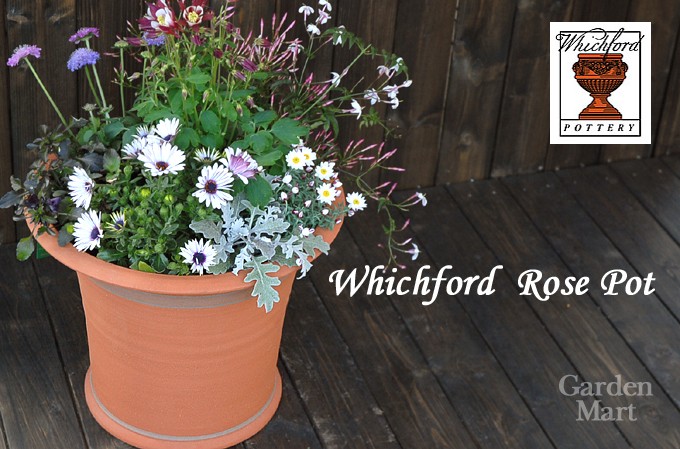 Whichford Pottery ウィッチフォード植木鉢 &ポットフィート ウィッチフォード 植木鉢 ローズ ポット709 直径33cm Whichford