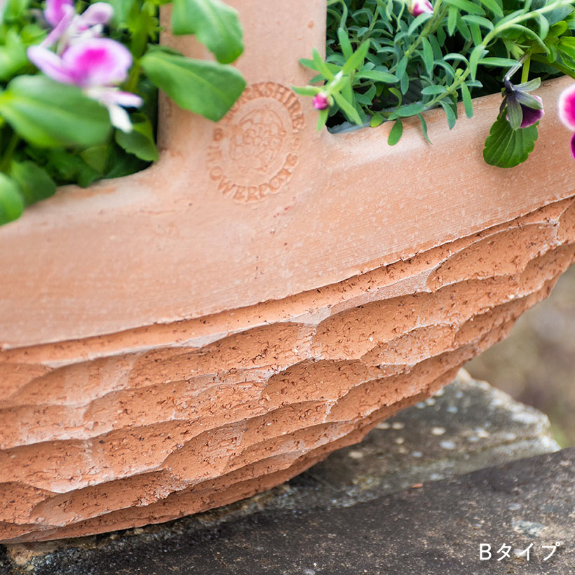 植木鉢 テラコッタ製プランター Basket バスケット Yorkshire Flowerpots｜gardenmart｜10