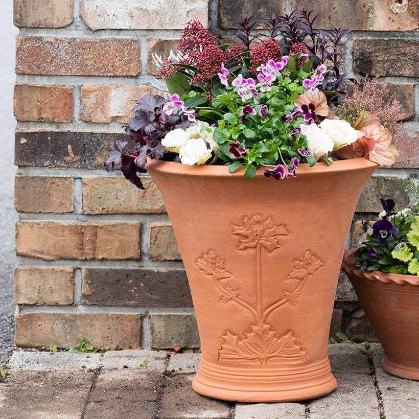 ウィッチフォード 植木鉢 Sea Holly Urn 直径40cmサイズ Whichford Potteryの画像