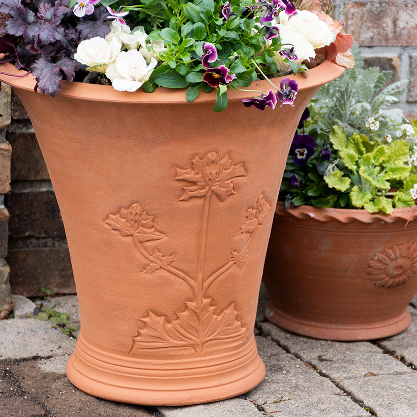ウィッチフォード 植木鉢 Sea Holly Urn 直径40cmサイズ Whichford Potteryの画像