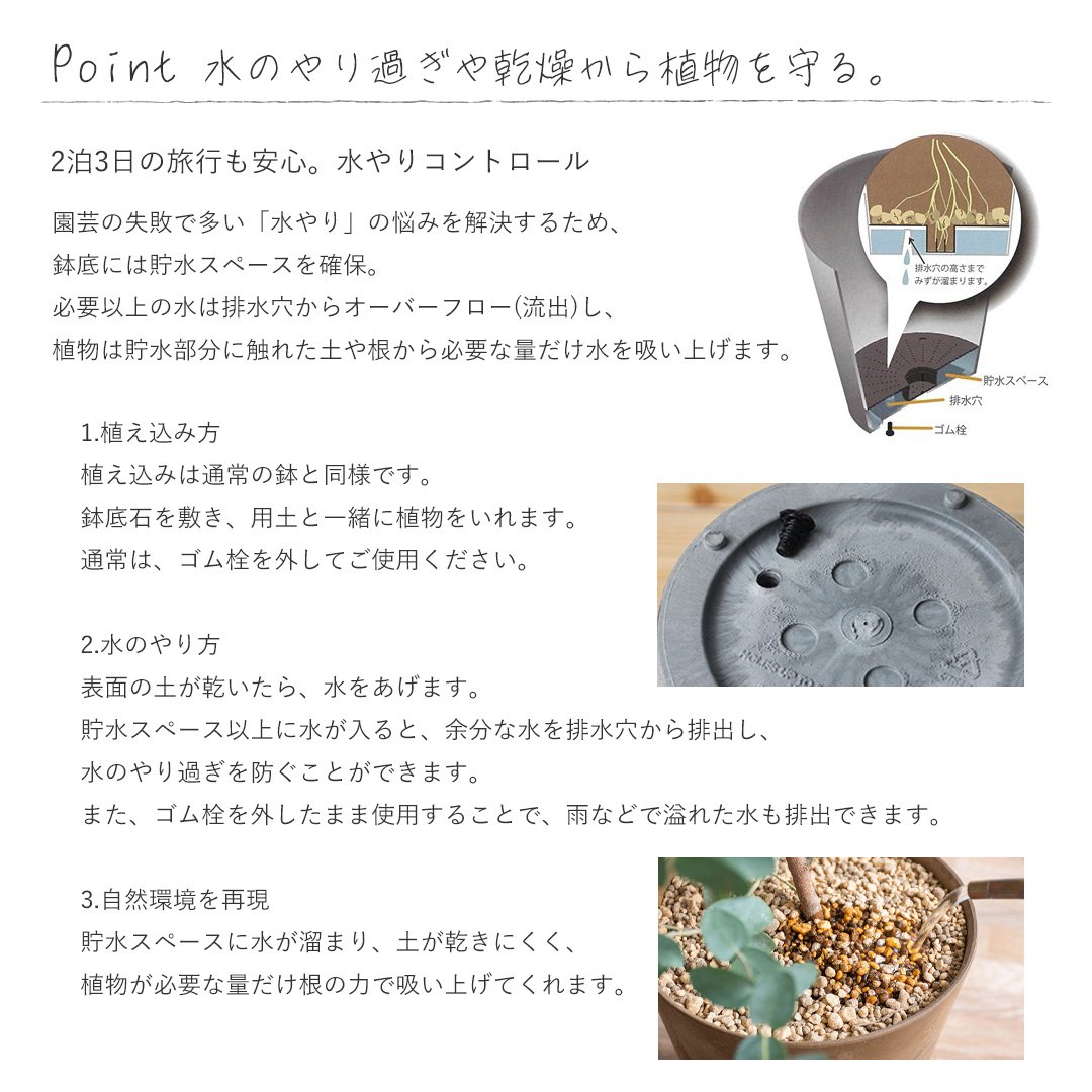 Artstone アートストーン　混合14個 説明文と画像で確認して。 植木鉢/底面給水/軽量鉢】ARTSTONE アートストーン ラウンド Φ27cm