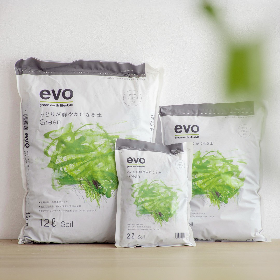 みどり　 120g 6個セット 観葉植物用培養土 evo みどりが鮮やかになる土 2L/5L/12L 室内植物