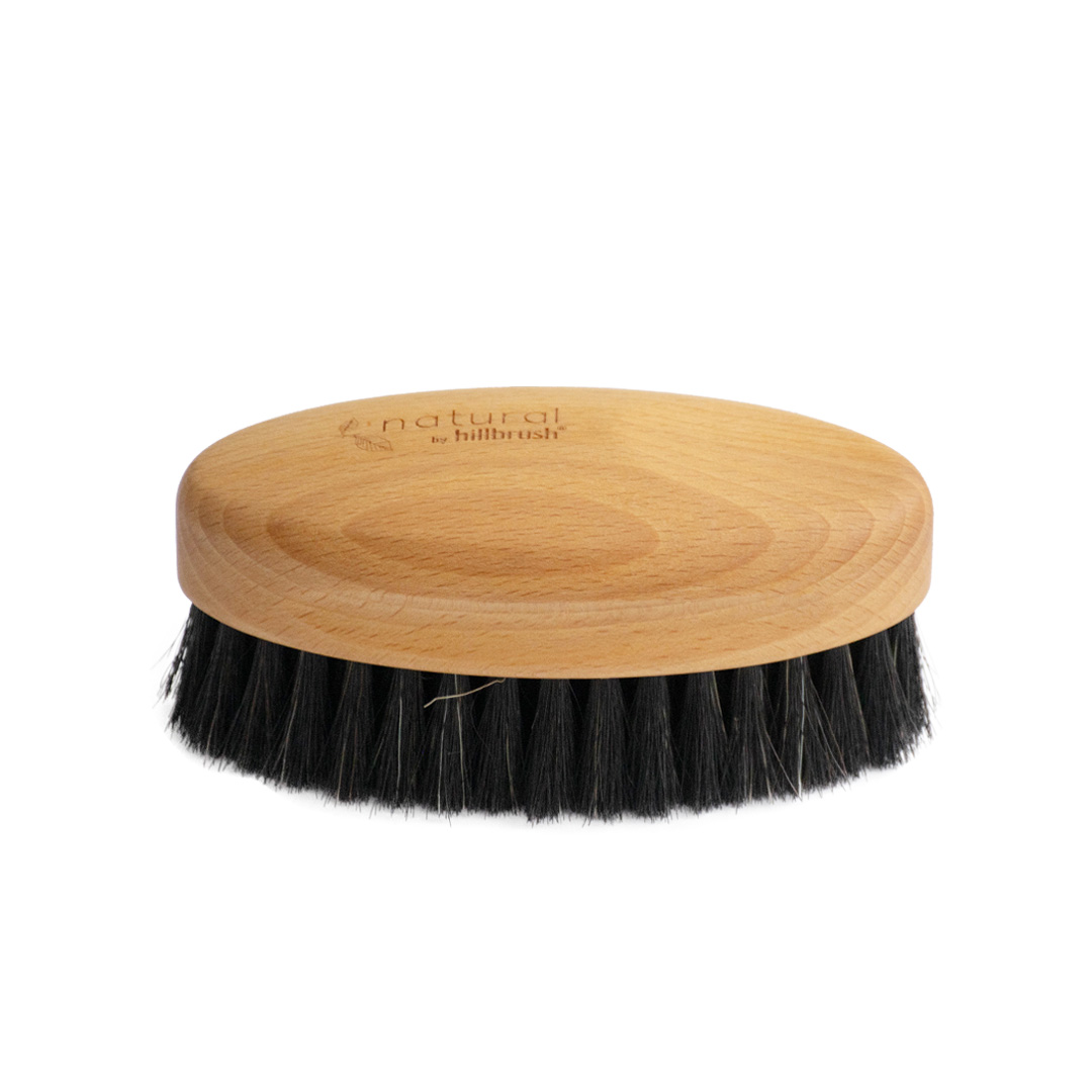 イギリス製 ヒルブラシ 靴磨き用 ラージ シューシャインブラシ ソフト HBN118 HBN119 Natural by Hillbrush 馬毛ブラシの画像