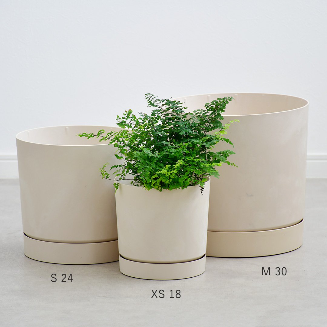 ポーランド製植木鉢 受け皿付き プロスパー トゥーボ B 24cm Sサイズ