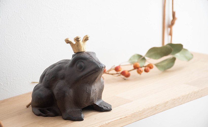 フロッグキング Frog with Crown S(esschert design/エッシャー
