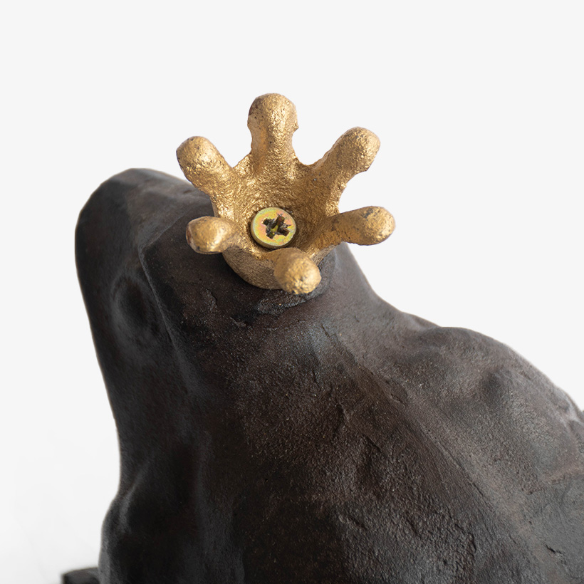 フロッグキング Frog with Crown S(esschert design/エッシャー